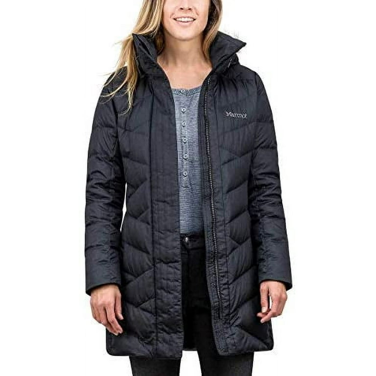 Marmot Women s Long Down Varma Jacket Black Large XL Walmart