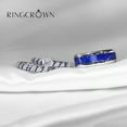 thumbnail image 2 of Adjustable size Wedding Ring Sets His And Hers Couples Women Diamond Sterling Silver Man Titanium Wedding Bands, 2 of 9