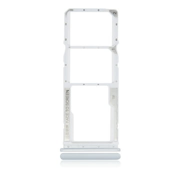 Replacement Dual Sim Card Tray Compatible For Xiaomi Redmi 10 (Pebble White)