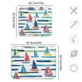 thumbnail image 4 of Yayeee Dish Drying Mat for Kitchen Counter 16"x18" Microfiber Absorbent Pad, Colorful Sailboats, 4 of 7
