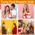 thumbnail image 7 of Bocaoying 4 Pairs Crazy Silly Magnetic Food Socks 4 Pack - Funny Fast Food Novelty Crew Socks Set, Cute Gag Gifts for Food Lovers Men Women (US 5-8.5), 7 of 7
