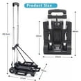 thumbnail image 2 of Heavy Duty Platform Cart Dolly Folding Moving Luggage Hand Truck Trolley 70lbs, 2 of 9