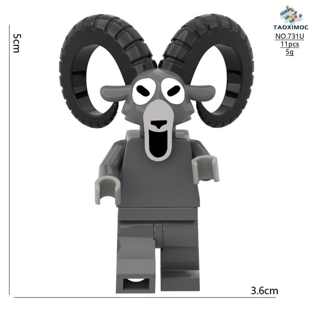 99 Nights in the Forest Toy Owl Goat Deer Monster Building Block Set Model Assembly Building Blocks Decoration Gift