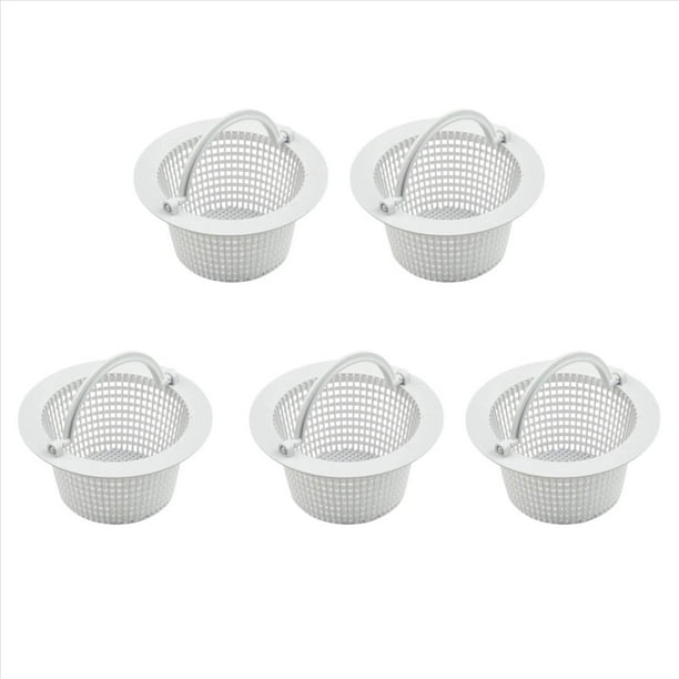 5X Cesta para Desnatador de Pared con Asa, Cesta para Filtro de Piscina, Cesta para Desnatador para Limpiador de Piscinas con Asa, Red para Desnatador para Piscina