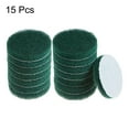 thumbnail image 6 of 15 Packs Drill Power Brush 4 Inch Tile Scrubber Scouring Pads 150-240 Grit for Household Cleaning, 6 of 6