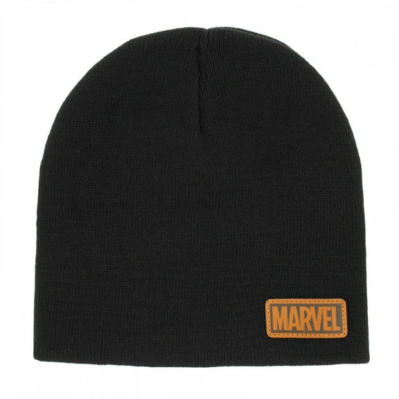 Marvel Embroidered Logo on Black Beanie