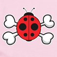 thumbnail image 2 of CafePress - Cute Ladybug & Crossbones Infant Bodysuit - Baby Light Bodysuit, Size Newborn - 24 Months, 2 of 4