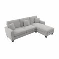 thumbnail image 1 of Bush Furniture's Stockton 102W Sectional Couch w/ Reversible Chaise Lounge Light Gray, 1 of 9