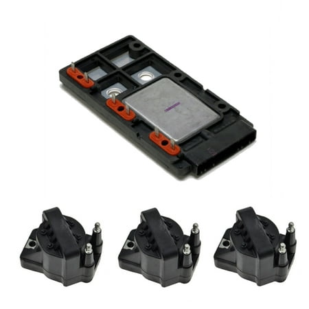 Coil Pack Module - Igntion Module USA & Ignition Coil Pack of 3 for GM Chevrolet Buick D555 D1977