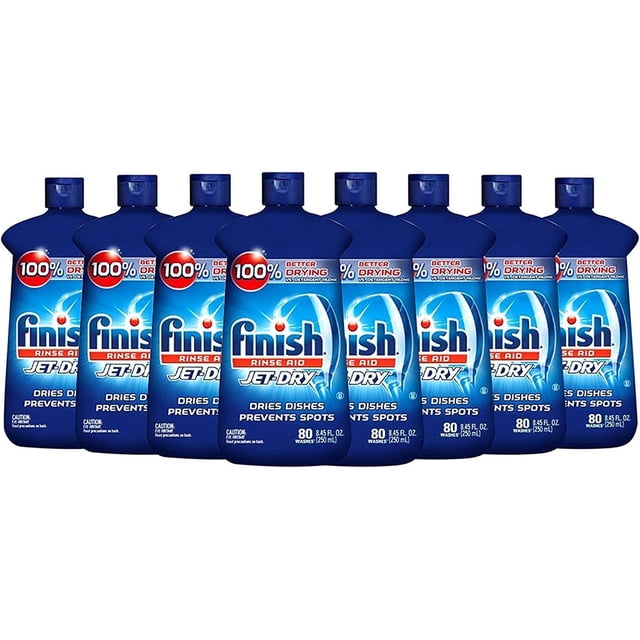Abrillantador para Lavavajillas Finish Jet-Dry 250 ml Paquete de 8