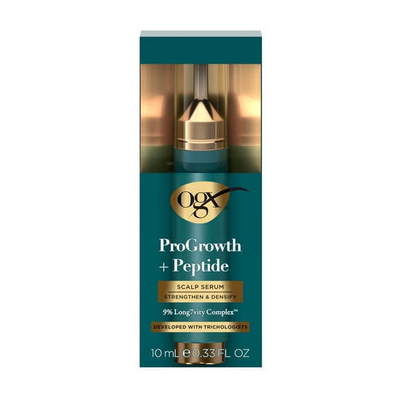 OGX ProGrowth Peptide Scalp Serum, 0.33 Fl oz