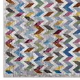 thumbnail image 3 of Modway Gemma Chevron Mosaic 4x6 Area Rug in Multicolored, 3 of 7