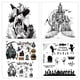 thumbnail image 2 of Sellos transparentes de feliz Halloween, manualidades para álbumes de recortes, decorar álbumes de fotos, hacer tarjetas en relieve, nuevos sellos transparentes, 2 of 4