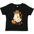 thumbnail image 3 of Inktastic Cowboy Ghost with Pumpkins and Leaves Halloween Boys or Girls Toddler T-Shirt, 3 of 5