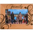 Family Natural Wood Engaved Picture Frame (5x7 Vertical)