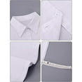 thumbnail image 4 of Ougyinr  Fake Collar Detachable Collar for Women Shirts Collar Soft and Breathable Collar Half False Blouse 2 Pieces, 4 of 5