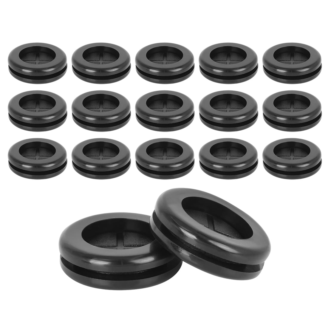 Electric Cable Protector Gasket 25pcs 25mm Double Side Rubber Grommets