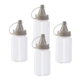 thumbnail image 4 of S SERENABLE 4Pcs Small Bottles Portable Food Storage Container Seasoning Bottles Bottle Gray, 4 of 9