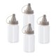 thumbnail image 4 of 4 botellas pequeñas para apretar, minicontenedores, botellas transparentes multifuncionales para condimentos, tarros de especias vacíos para pícnic al Gris botella, 4 of 8