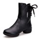 thumbnail image 1 of Botas de baile de cuero de moda para mujer, zapatos de baile modernos de salón, zapatos de baile de Salsa Bachata de suela suave para niñas negras, 1 of 5