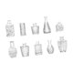 thumbnail image 5 of 10 jarrones de vidrio con forma de capullo para arreglos florales, decoración del hogar, ligeros y bonitos. Transparente, 5 of 9