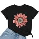 thumbnail image 2 of Pntutb Mujeres Moda Impresión O-Cuello Camiseta Corta Blusa Suelta Top Camisa Pntutb Pntutb-5871, 2 of 4