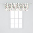 thumbnail image 2 of Ambesonne Retro Window Valance, Cartoon Toy Trucks Pattern, 54" X 18", White Multicolor, 2 of 3