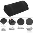 thumbnail image 5 of Footrest for Under Desk with Non-Slip Massaging Micro Beads Base Firm Foam Half-Cylinder Ergonomic Height Adjustable Footstool for Home Office Desk Airplane Travel (Black Height Adjustable), 5 of 8