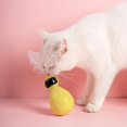 thumbnail image 3 of Yellow Durable ABS Pet Robot Tumbler Swing Ball with Feather Cat Teaser Toy, 3 of 5