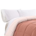 thumbnail image 2 of Veria Microfiber Twin Comforter with Stitched Block Pattern The Urban Port, Orange, 2 of 5