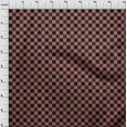 thumbnail image 3 of oneOone Cotton Cambric Maroon Fabric Gingham Check Dress Material Fabric Print Fabric By The Yard 56 Inches Wide, 3 of 4