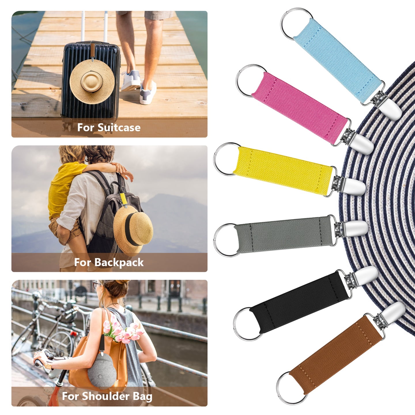 Buyless Fashion Hat Clip For Travel Elastic Fabric Friendly  display picture 1