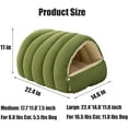 thumbnail image 6 of Removable and Washable Winter Closed-Off Cat Bed, Cutypet Winter Cave, Warm Foldable Secure Pet Nest for Indoor Cats & Small Dogs, Comfor Plush Snuggle Hut for Kitty, Puppy, Pets, 6 of 9