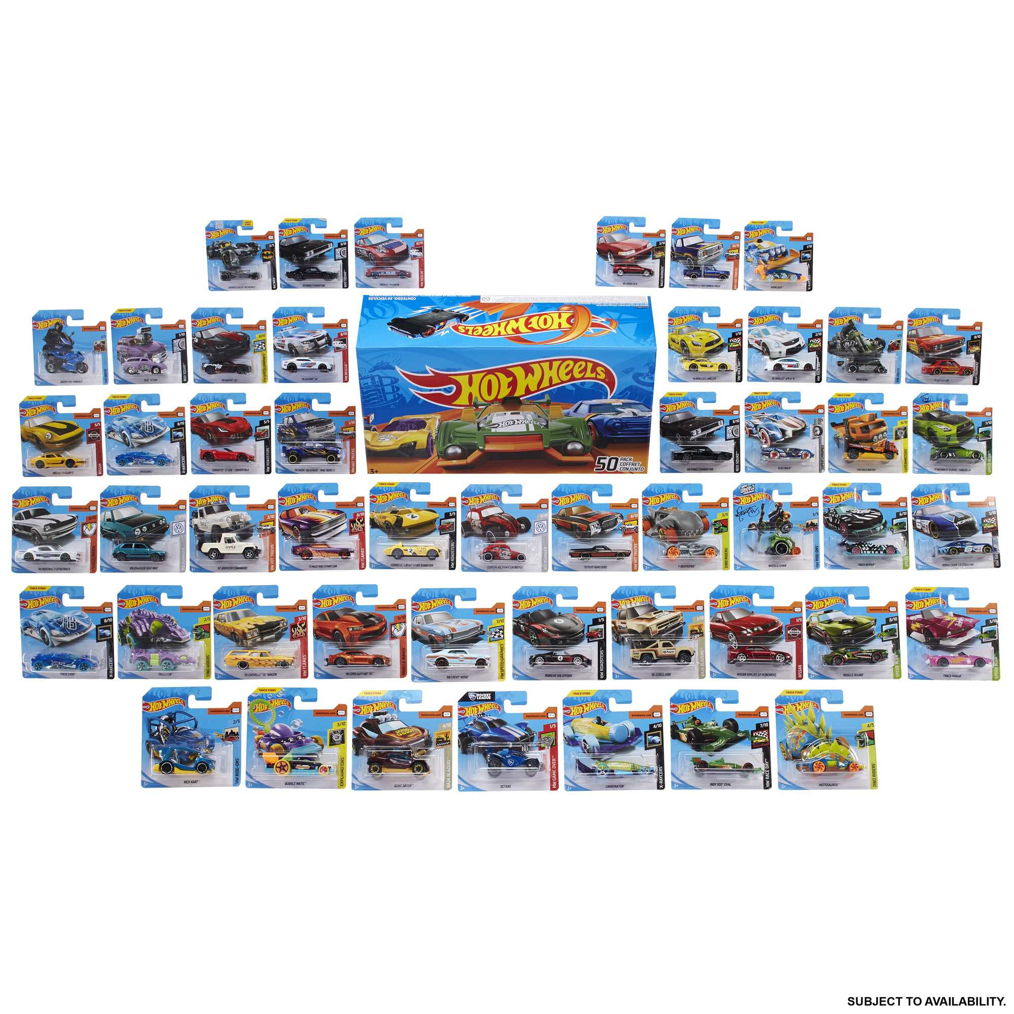 Hot Wheels Cars, Toy Trucks and Cars Individually Packaged, Set of 50 - image 6 of 7