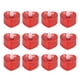 thumbnail image 1 of 12 Uds. Lámpara de vela LED luces de té en forma de corazón accesorios ambientales para fiesta de boda de Halloween galvanizado rojo, 1 of 14