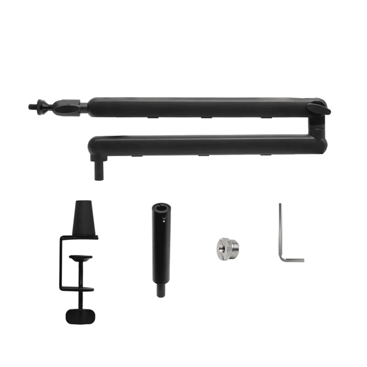 Mic Stand Desk, Heavy Duty Boom Arm Bear with Desk Mount Clamp, Adjustable Microphone Stand Desk, Desk Mic Stand