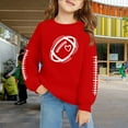 thumbnail image 2 of Mercatoo Baseball Sweatshirts for Teen Girls 𝐏reppy Sweatshirt Long Sleeve Crewneck Pullover Tops School 𝐀thletic Hoodies, 2 of 3