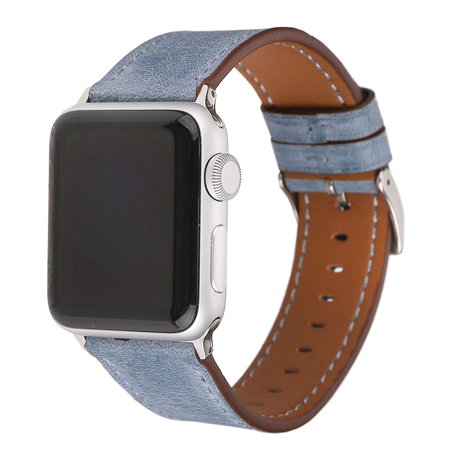 Pantheon - Leather Apple Watch Replacement Band for Women by Pantheon, 38mm for Apple iWatch 3
