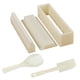 thumbnail image 1 of Kit De Elaboración 5 Piezas De Plástico De Diferentes Formas Rodillo Incluye Tenedor Y Espátula Adecuado Para Principiantes Kimbap() Blanco, 1 of 4