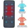 thumbnail image 2 of Vibration Massage Mat with Heat 10 Vibration Motors Back Massager Pad Massage Mattress for Back Waist Legs, 2 of 13