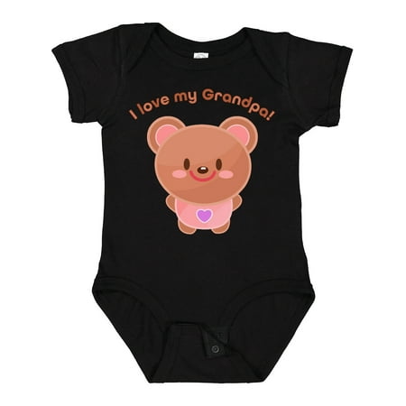 

Inktastic I Love My Grandpa- Cute Baby Bear Gift Baby Boy or Baby Girl Bodysuit