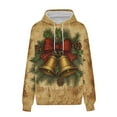 thumbnail image 4 of APEXFWDT Women's Christmas Sweatshirt - Snowman Print Light Fleece Hoodie Casual Pullover Festive Daily Wear,S,D, 4 of 5