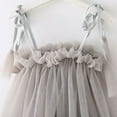 thumbnail image 3 of Baby Girl Tulle Dress A-Line Flower Girl Dress Grey Sleeveless Princess Butterfly Dress Wedding Dress Mardi Gras Dress 2T, 3 of 3