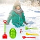 thumbnail image 4 of Fiudx Liquidación de ahorros de verano Fabricante de nieve, fabricante de clips, forma de nieve, plantilla de arena, herramienta, Kit de juguete de nieve de invierno, 4 of 7