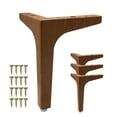 thumbnail image 2 of ZenCart 4Pcs Metal Furniture Legs 200kg Load-capacity Rust Resistant Easy to Install Triangle Furniture Feet DIY Replacement Parts, 2 of 8