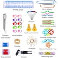 thumbnail image 4 of MasteelfCA 100pcs Crochet Hooks Set Colorful Aluminum Crochet Hooks Knitting Needles with Accessories Tools (Rosy Case), 4 of 4