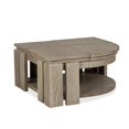 thumbnail image 4 of Magnussen Home Conrad Stone Pie Shaped Lift Top Cocktail Table With Casters, 4 of 16