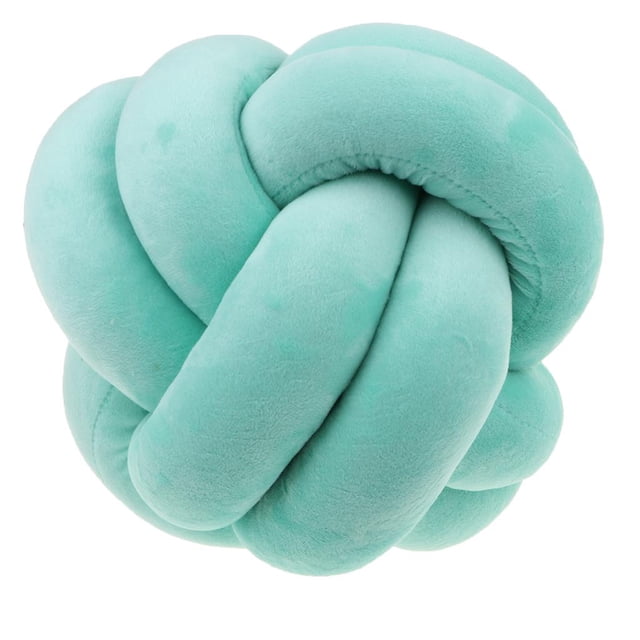 Almohada de felpa suave Zulema Cojín decoración habitación Verde 22cm