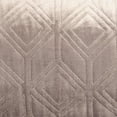 thumbnail image 4 of Parkland Collection Aleta Transitional Quilted Taupe Throw Pillow, 4 of 7