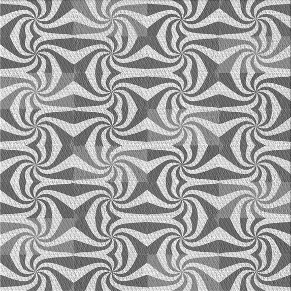 Ahgly Company Machine Washable Indoor Square Transitional Smokey Gray Area Rugs, 5' Square